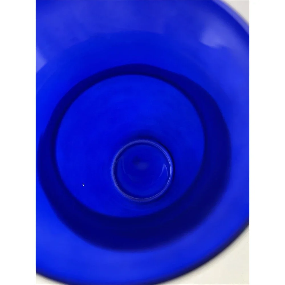 Cobalt Blue Glass Flower Vase 7.75